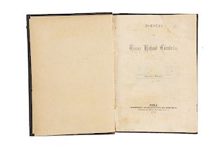 Tirso, Rafael. Poesías. Puebla: Imprenta Guadalupana de Obreros, 1878. Segunda edición.