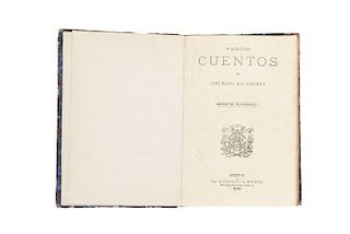 Temática y Autores Varios. Roa Bárcena, José M. Varios Cuentos. Gay, Enrique. Hist. de Tamaulipas. Verdugo, A. Discurso. México: 1883.