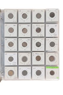Colección de Centavos. México, Primera mitad del Siglo XX. Monedas en cobre. Varios formatos. Piezas: 110.