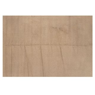 Tapete. Siglo XX. Elaborado en fibras de lana y algodón. En color beige. Dimensiones: 288 x 160 cm.
