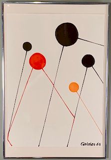 Alexander Calder (American 1898-1976) Bubbles, 1968.