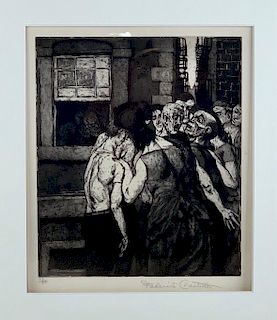 Federico Castellon(Spanish 1914-1971) The Brawl, 1950,
