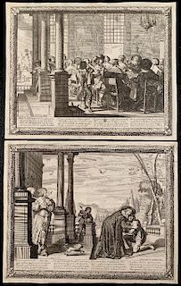Two 17th Century Engravings; The Return of the Prodigal