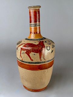 Mexican Pottery Vase, Hand Painted