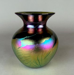 Lundberg Studios Art Glass Vase, 1999