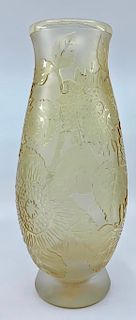 Modern Cameo Glass Vase Signed S.C.G.