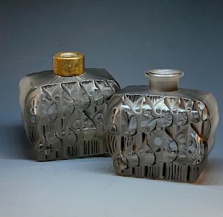 Pair of French Art Deco Perfume Bottles