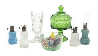 A Collection of Glass Decorative Articles, Height of tallest 7 inches.