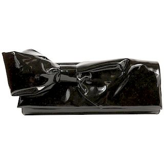 Christian Louboutin Black Patent Leather Clutch NWOT