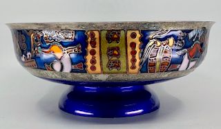 Miguel Pineda Mexican Sterling and Enameled Bowl