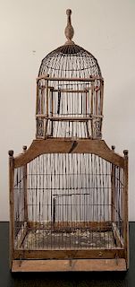 Wood and Wirework Birdcage