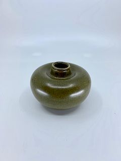 Chinese Teadust Glaze Vase, 19thc.