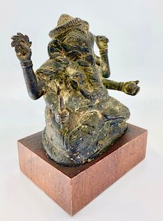 Southeast Asian Bronze Figure of Ganesha
