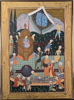 Indian Painting, Entertaining the Sultan