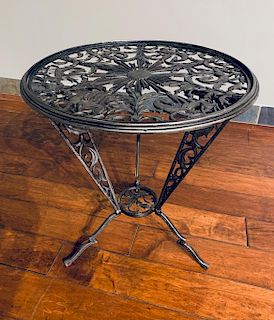 A Hagenauer Style Metal Side Table