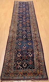 Caucasian Shirvan Wool Carpet Runner, Antique