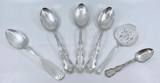 Six Sterling Silver Serving pieces