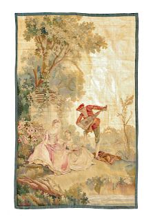 An Aubusson Wool Tapestry Panel