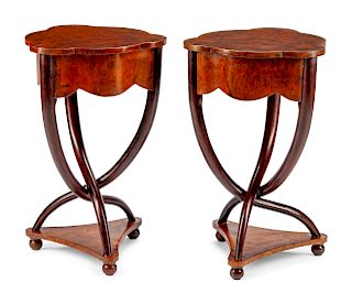A Pair of Biedermeier Style Tables