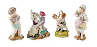 Four German Porcelain Figures 