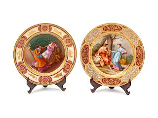 Two Vienna Porcelain Cabinet Plates
