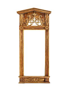 A Swedish Neoclassical Style Giltwood Mirror