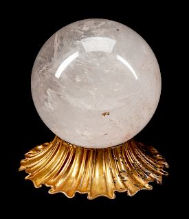 A Large Rock Crystal Sphere