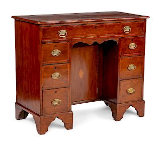 A George III Mahogany Kneehole Desk
