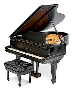 A Steinway & Sons Ebonized Grand Piano