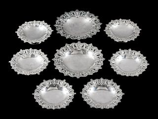 A Set of Eight Portuguese Silver Tazze