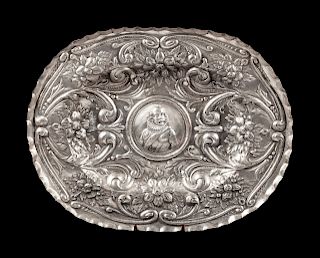 A Continental Silver Tray