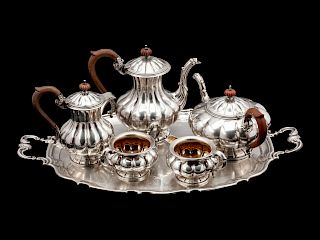 A Canadian Silver Six-Piece Tea and Coffee Service