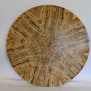Modern Saporetti Round Onyx Tabletop