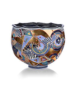Ralph Bacerra,Large Decorated Bowl
