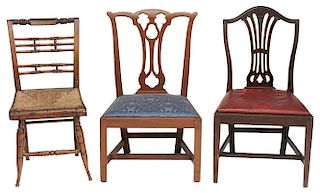 Group of Three Period Side Chairs