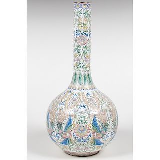 Canton Enamel Bottle Vase 廣式銅胎畫琺瑯天球瓶