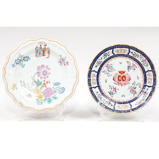 Chinese Famille Rose Export Plates