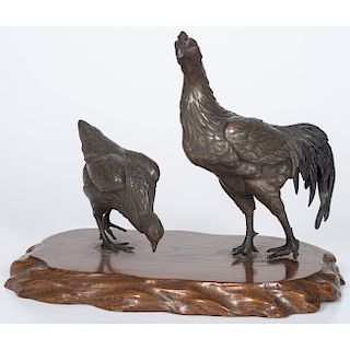 Japanese Bronze Chickens