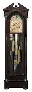 Chiming Mahogany Tall Case Clock