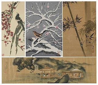 Four Framed Japanese Artworks