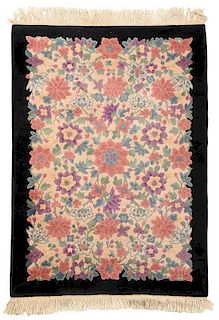 Chinese Feti Rug With Floral Field