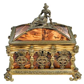Renaissance Revival Jewelry Casket