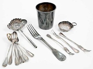 Group of French Silver Items