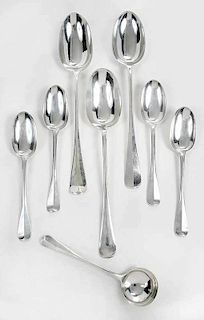 Eight English Silver Spoons
