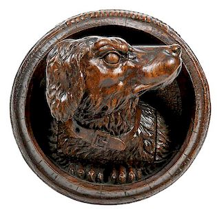 Black Forest Dog Carving