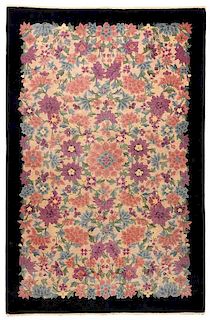 Chinese Feti Rug With Floral Design