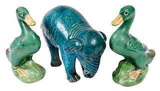 Three Chinese Ceramic Figurines
