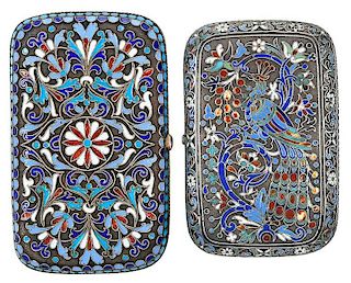 Two Russian Silver/Enameled Boxes