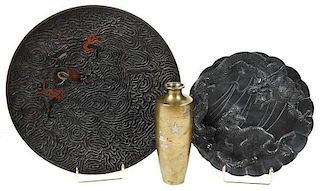 Three Asian Bronze Objects