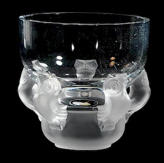 Lalique Hiboux Glass Bowl